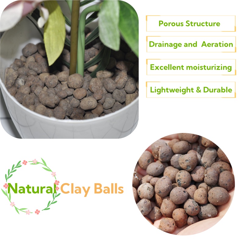 Clay Pebble Growing - ดินเหนียวออร์แกนิก 2 ลิตร/1 ลิตร, ดินสำหรับปลูกดอกไม้แบบระบายน้ำได้, ดินเหนียวขยายตัวสำหรับปลูกพืชแบบไฮโดรโปนิกส์,