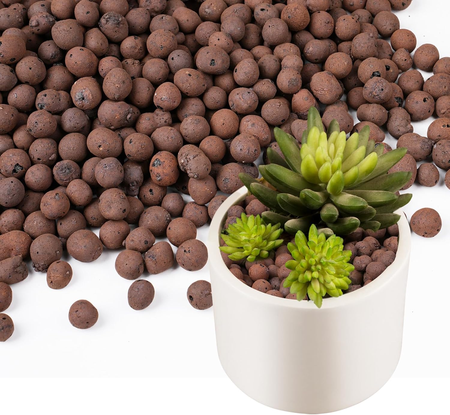 Clay Pebble Growing - ดินเหนียวเม็ดเล็ก 100/200 กรัม สำหรับปลูกต้นไม้, ลูกบอลดินเหนียงน้ำหนักเบาสำหรับระบายน้ำในพืช, การปลูกพืชแบบไฮโดรโปนิกส์,