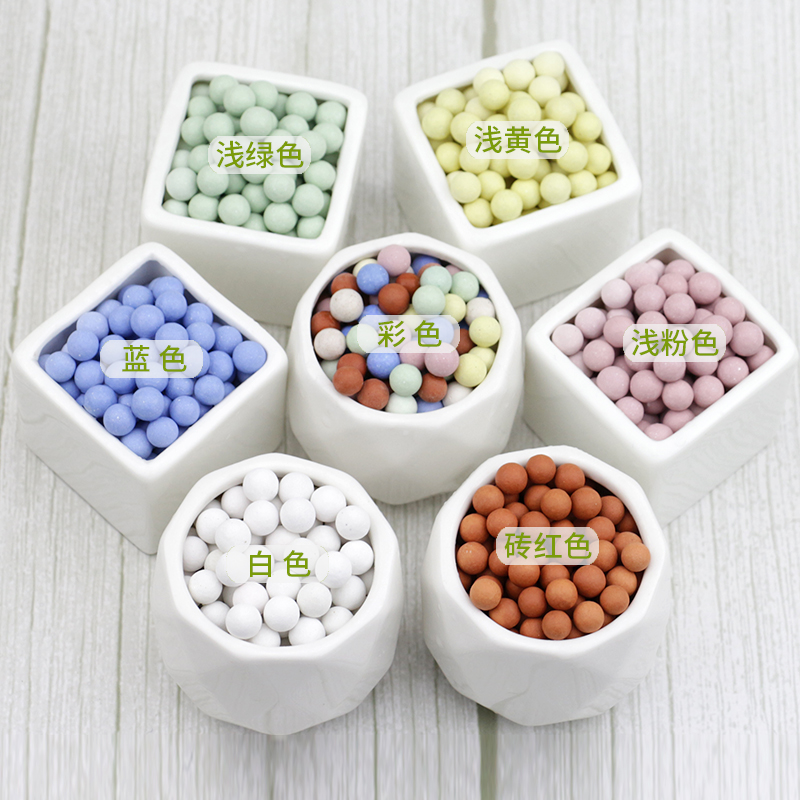 Clay Pebble Growing - เซรามิกที่เป็นของแข็งก้อนกรวดดินเหนียวขยายสื่อการเติบโต, กล้วยไม้, พืชอวบน้ำ, ไฮโดรโปนิกส์, 500กรัม