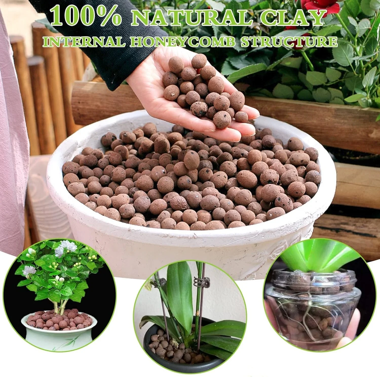 1L ธรรมชาติขยาย Clay Pebbles ส - Clay Pebble Growing บทวิจารณ์และราคา